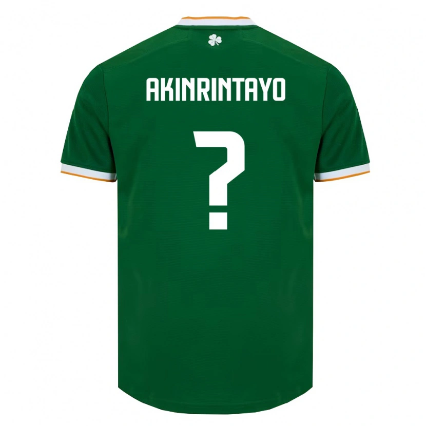 Danxen Kid Ireland Charles Akinrintayo #0 Dark Green White Home Jersey 26-28 T-Shirt