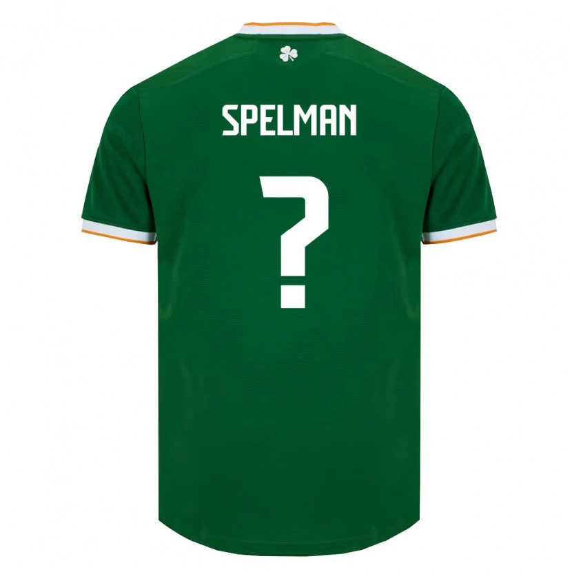 Danxen Kid Ireland Jason Spelman #0 Dark Green White Home Jersey 26-28 T-Shirt