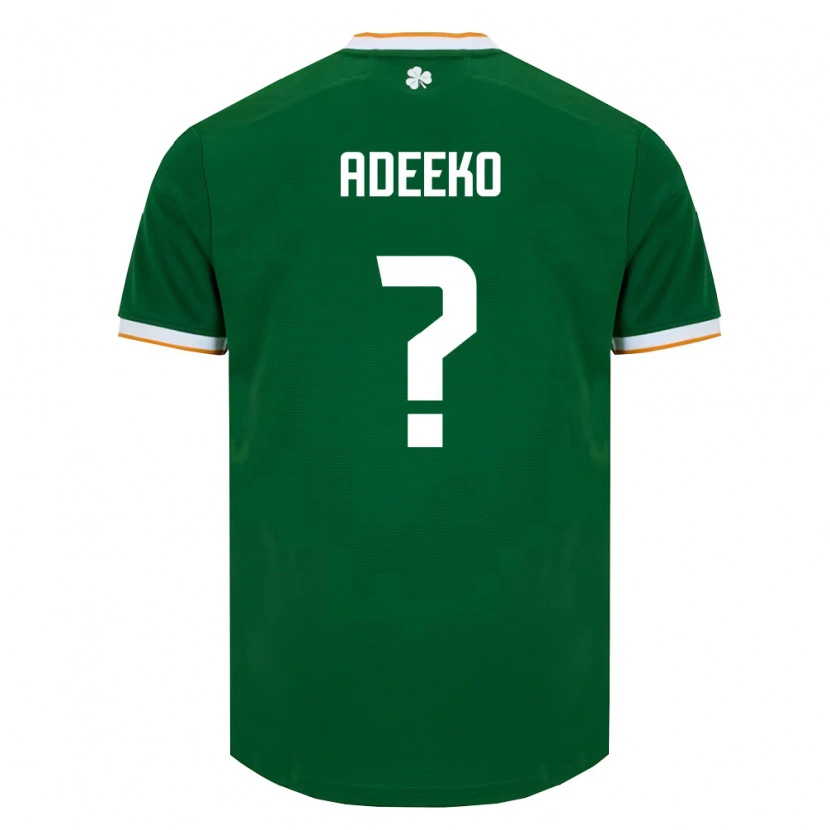 Danxen Kid Ireland Baba Adeeko #0 Dark Green White Home Jersey 26-28 T-Shirt