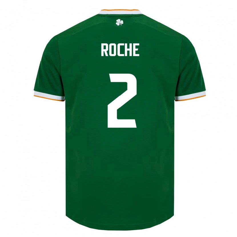 Danxen Kid Ireland James Roche #2 Dark Green White Home Jersey 26-28 T-Shirt