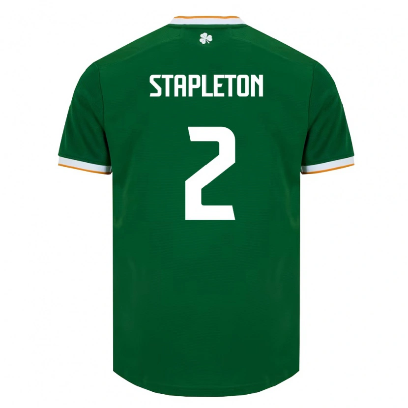 Danxen Kid Ireland Jessie Stapleton #2 Dark Green White Home Jersey 26-28 T-Shirt