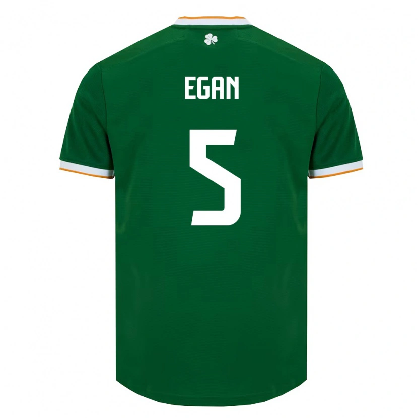 Danxen Kid Ireland John Egan #5 Dark Green White Home Jersey 26-28 T-Shirt