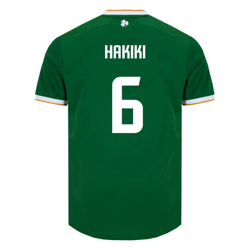 Danxen Kid Ireland Jad Hakiki #6 Dark Green White Home Jersey 26-28 T-Shirt