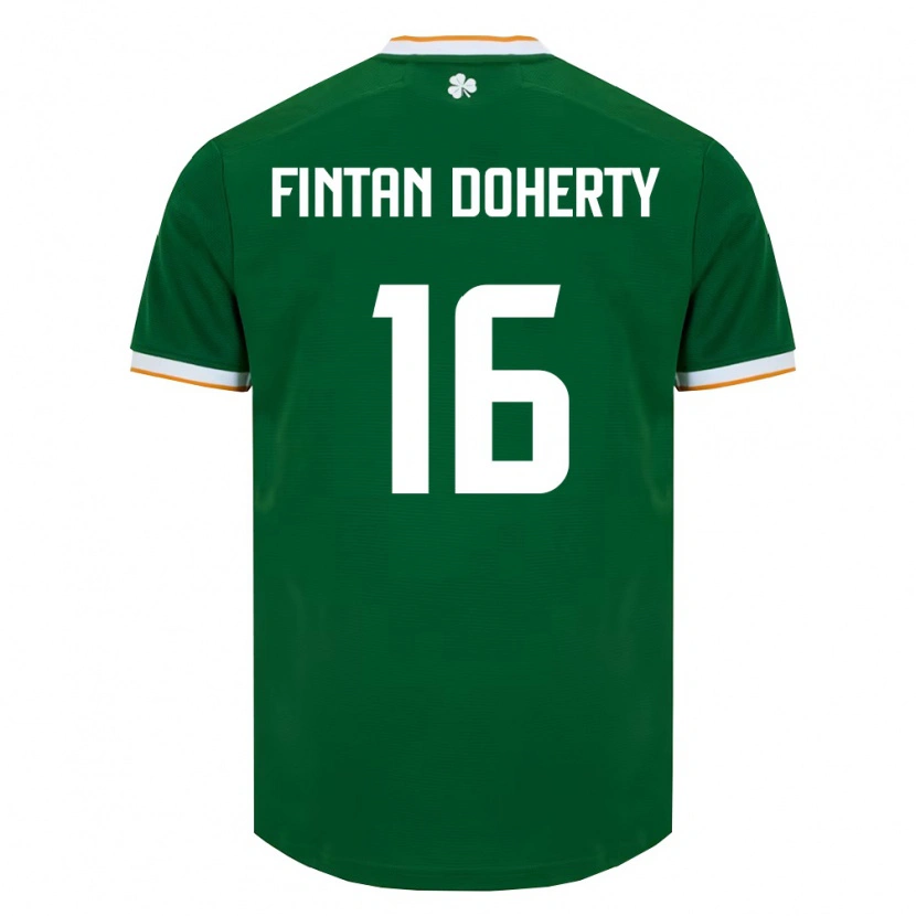 Danxen Kid Ireland Fintan Doherty #16 Dark Green White Home Jersey 26-28 T-Shirt