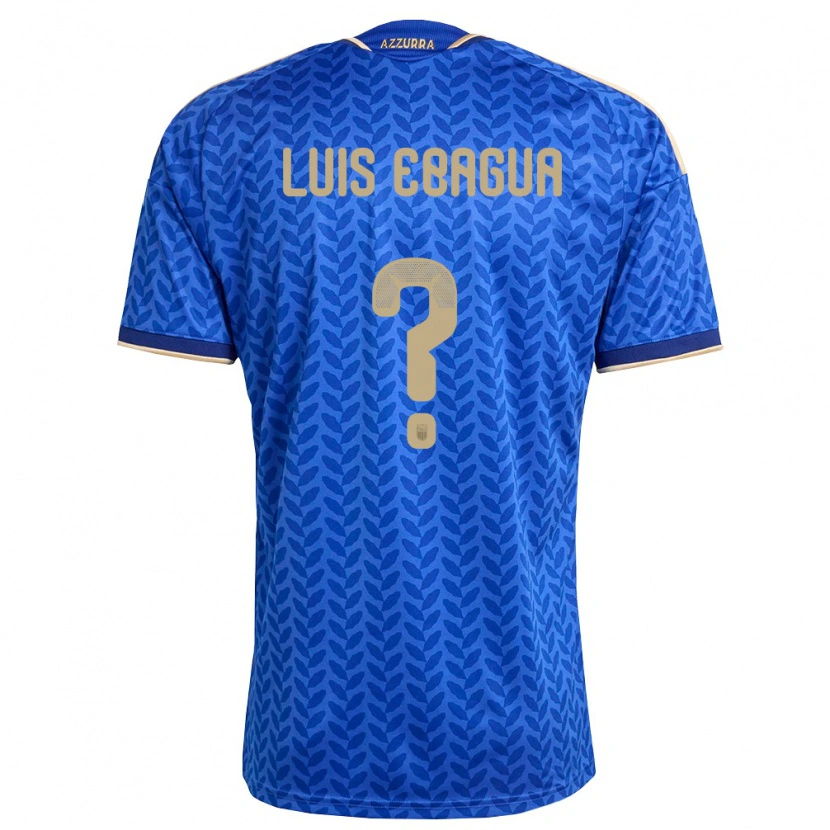 Danxen Kid Italy Sean Luis Ebagua #0 Blue Navy Gold Home Jersey 26-28 T-Shirt