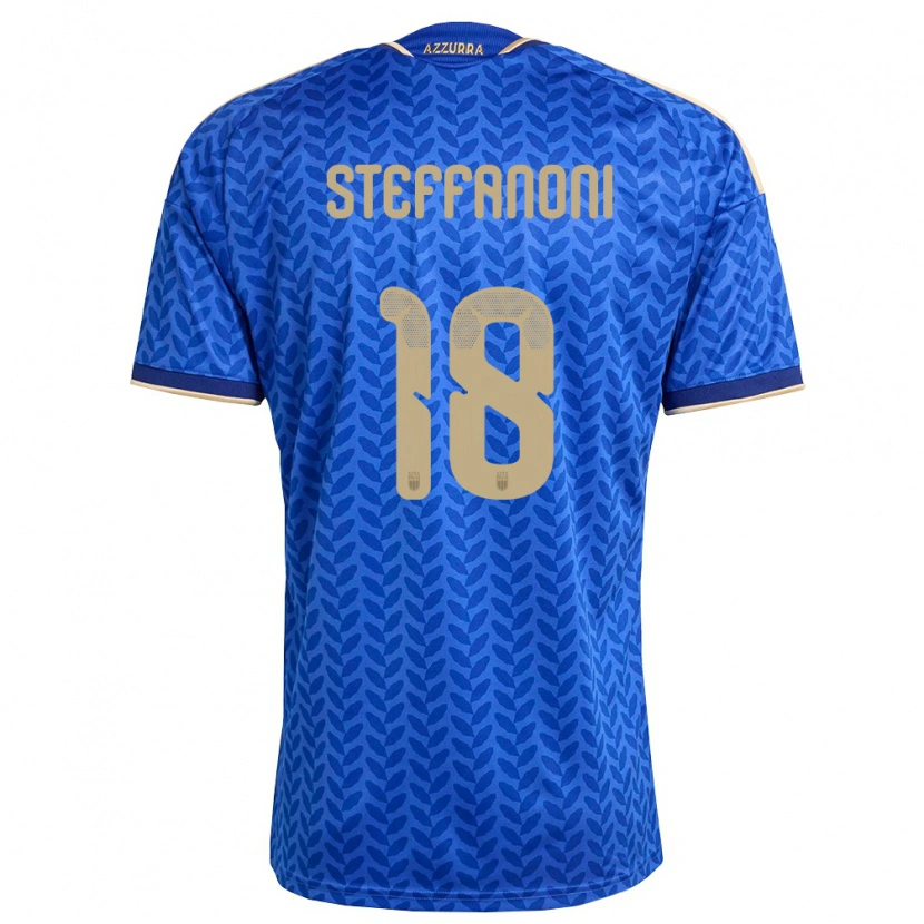 Danxen Kid Italy Federico Steffanoni #18 Blue Navy Gold Home Jersey 26-28 T-Shirt