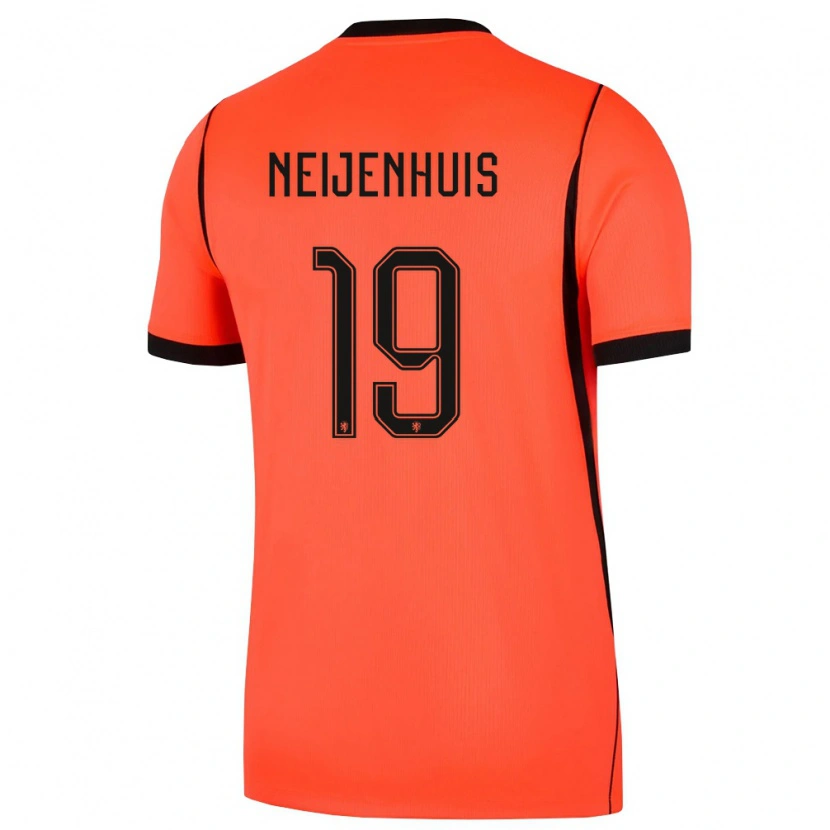 Danxen Kid Netherlands Kelvin Neijenhuis #19 Orange Black Home Jersey 26-28 T-Shirt