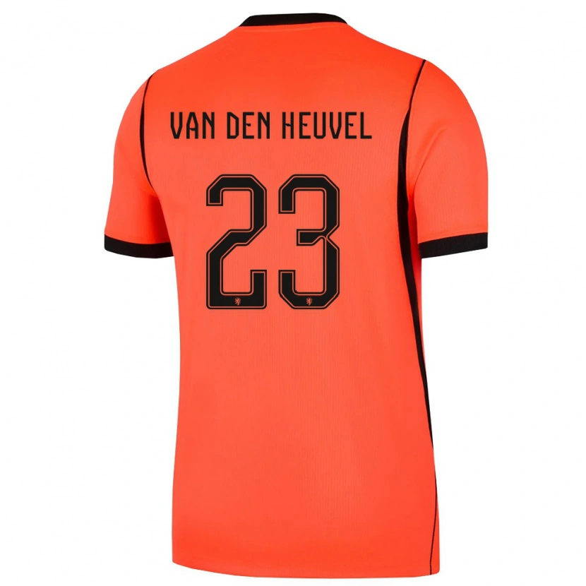 Danxen Kid Netherlands Dani Van Den Heuvel #23 Orange Black Home Jersey 26-28 T-Shirt