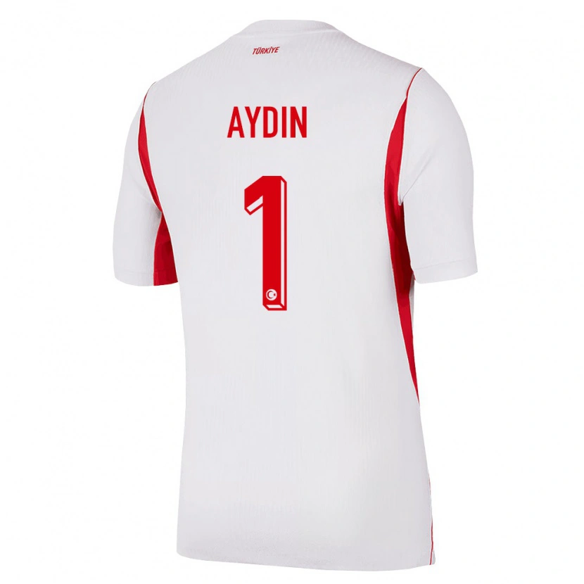 Danxen Kid Turkey Egemen Aydın #1 White Red Burgundy Away Jersey 26-28 T-Shirt