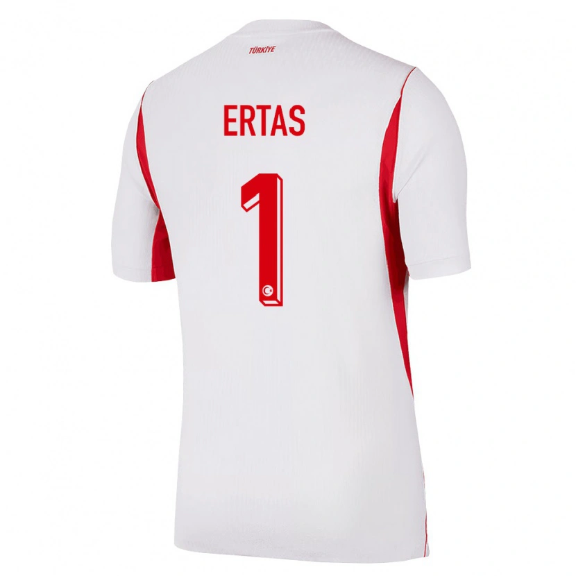 Danxen Kid Turkey Deniz Ertaş #1 White Red Burgundy Away Jersey 26-28 T-Shirt