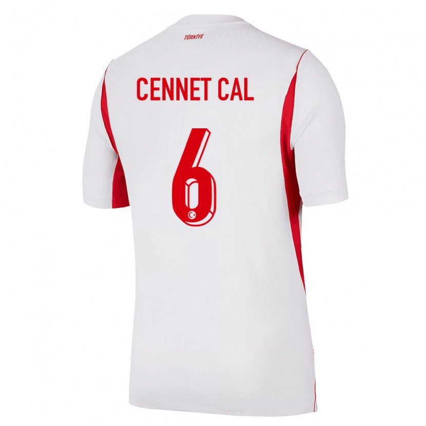 Danxen Kid Turkey Meryem Cennet Çal #6 White Red Burgundy Away Jersey 26-28 T-Shirt