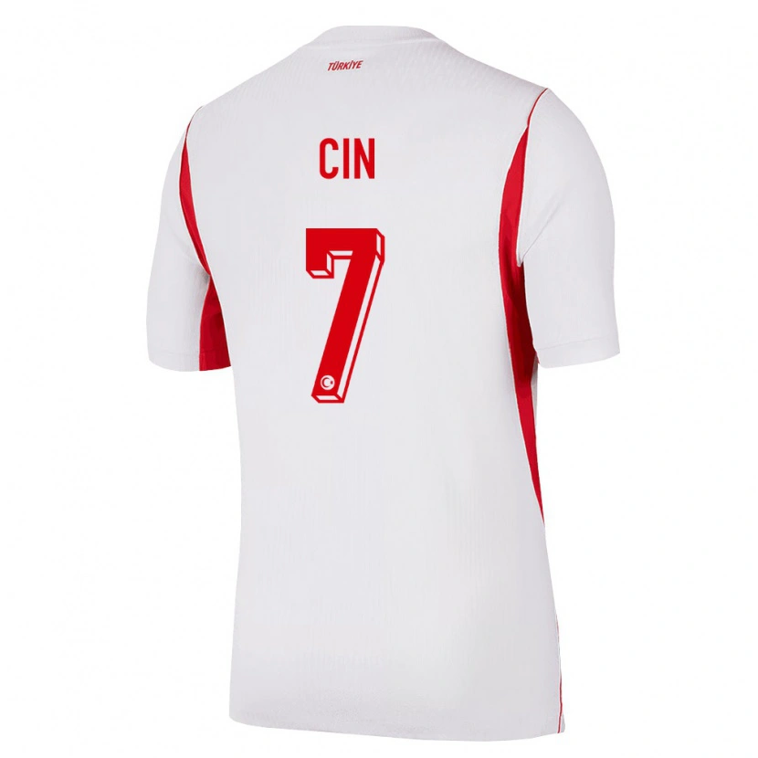 Danxen Kid Turkey Miray Cin #7 White Red Burgundy Away Jersey 26-28 T-Shirt