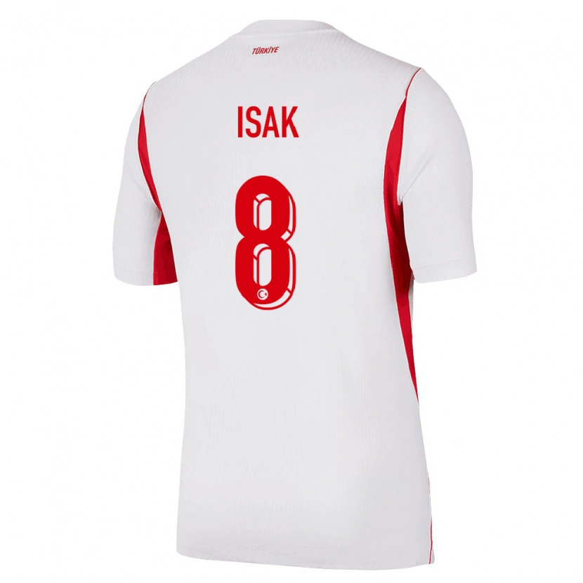 Danxen Kid Turkey İsak Vural #8 White Red Burgundy Away Jersey 26-28 T-Shirt