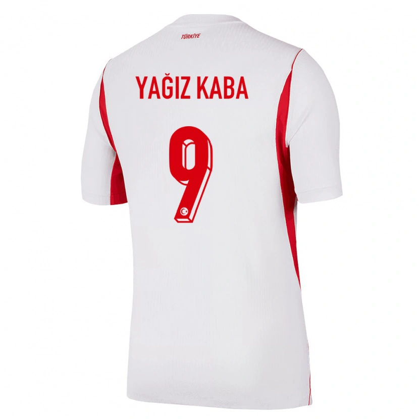 Danxen Kid Turkey Umut Yağız Kaba #9 White Red Burgundy Away Jersey 26-28 T-Shirt