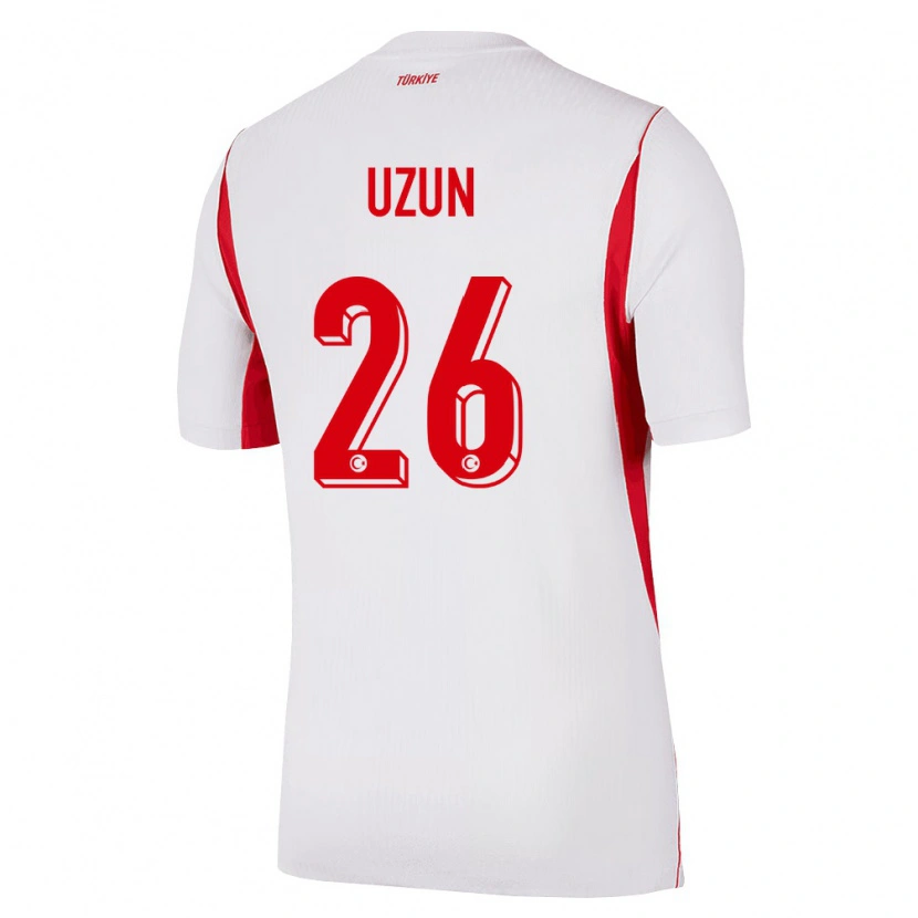 Danxen Kid Turkey Can Uzun #26 White Red Burgundy Away Jersey 26-28 T-Shirt