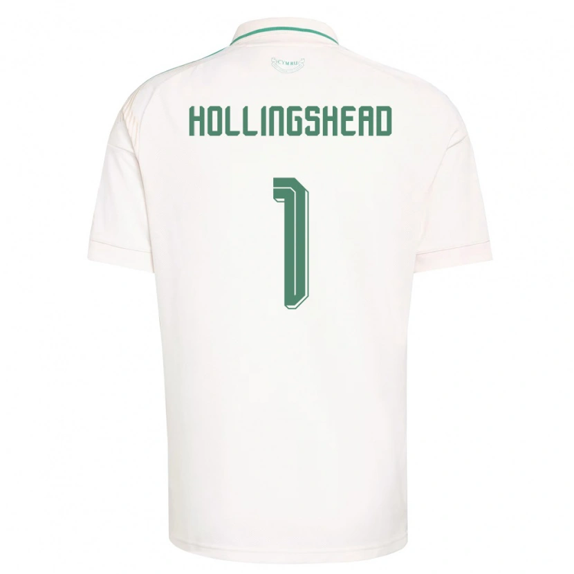 Danxen Kid Wales Ronnie Hollingshead #1 White Brown Green Away Jersey 26-28 T-Shirt