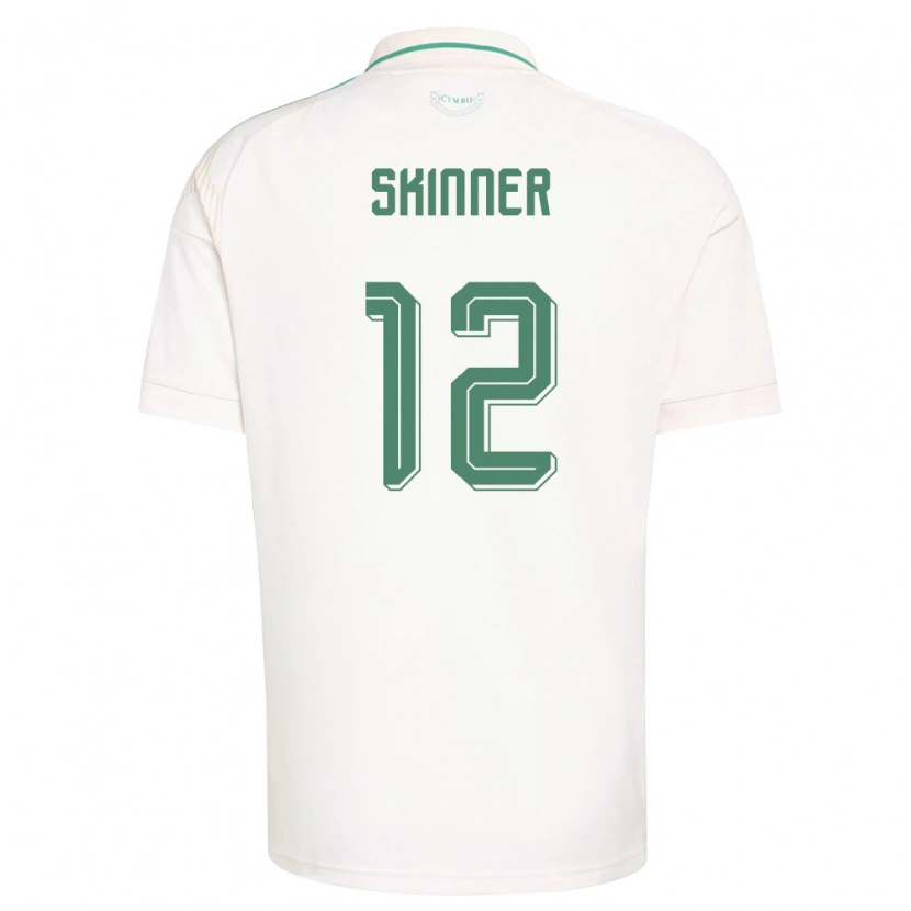 Danxen Kid Wales Claire Skinner #12 White Brown Green Away Jersey 26-28 T-Shirt