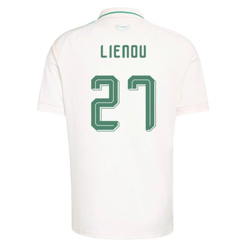 Danxen Kid Wales Jayden Lienou #27 White Brown Green Away Jersey 26-28 T-Shirt