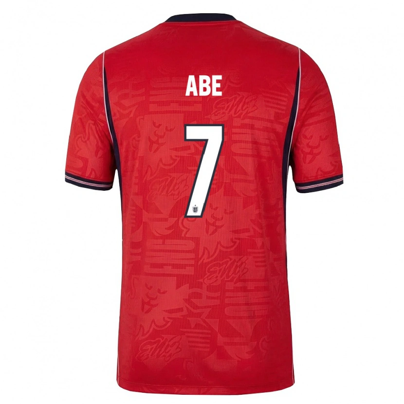 Danxen Kid England Joshua Abe #7 Red Navy White Away Jersey 26-28 T-Shirt