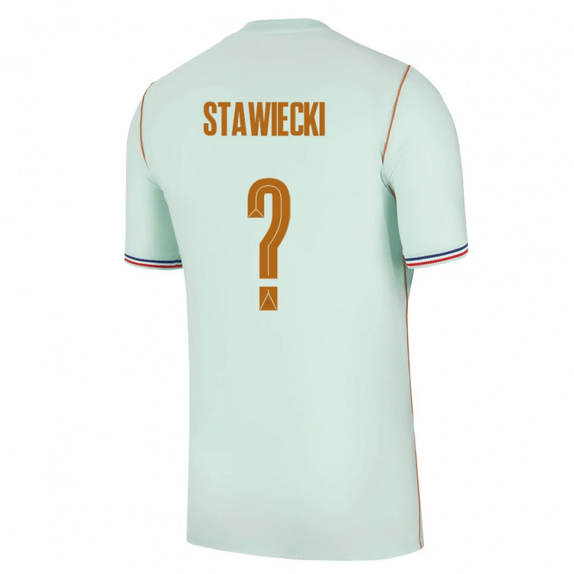 Danxen Kid France Jules Stawiecki #0 Green Gold Away Jersey 26-28 T-Shirt