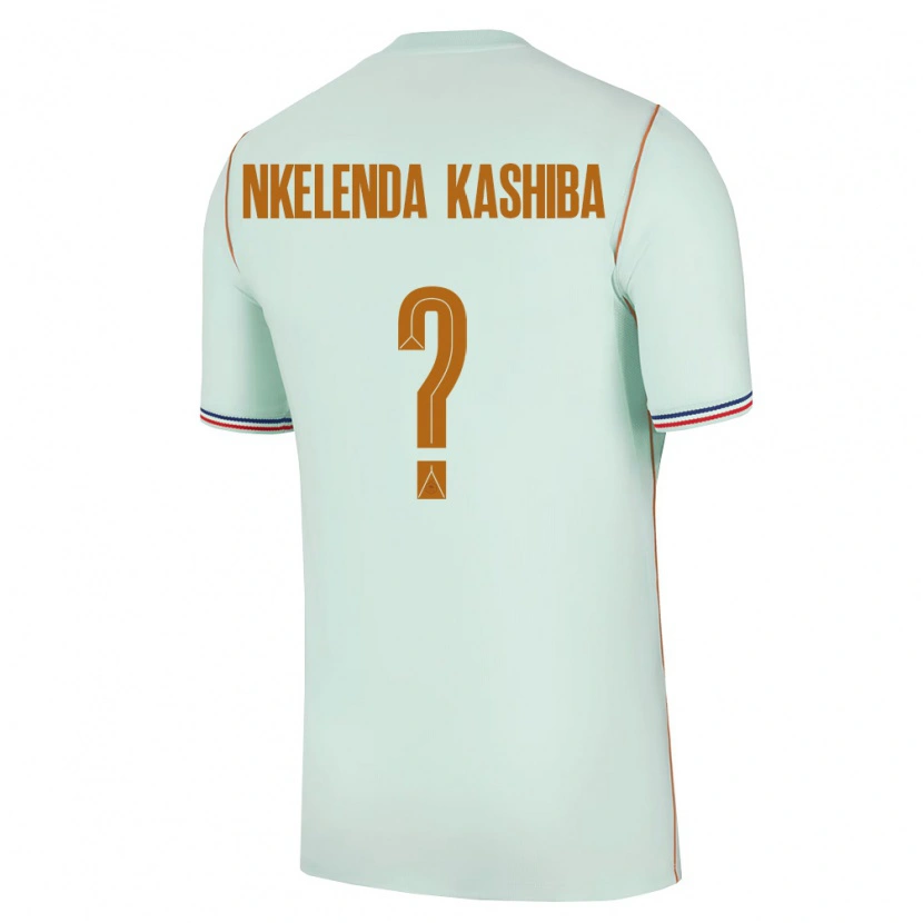 Danxen Kid France Jason Nkelenda Kashiba #0 Green Gold Away Jersey 26-28 T-Shirt