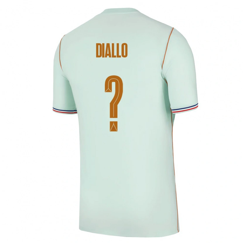 Danxen Kid France Mamadou Diallo #0 Green Gold Away Jersey 26-28 T-Shirt