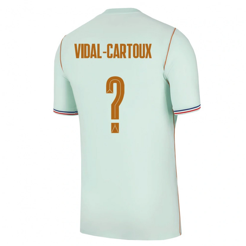 Danxen Kid France Noah Vidal-Cartoux #0 Green Gold Away Jersey 26-28 T-Shirt
