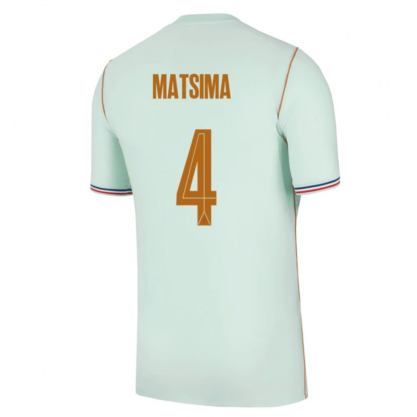 Danxen Kid France Chrislain Matsima #4 Green Gold Away Jersey 26-28 T-Shirt
