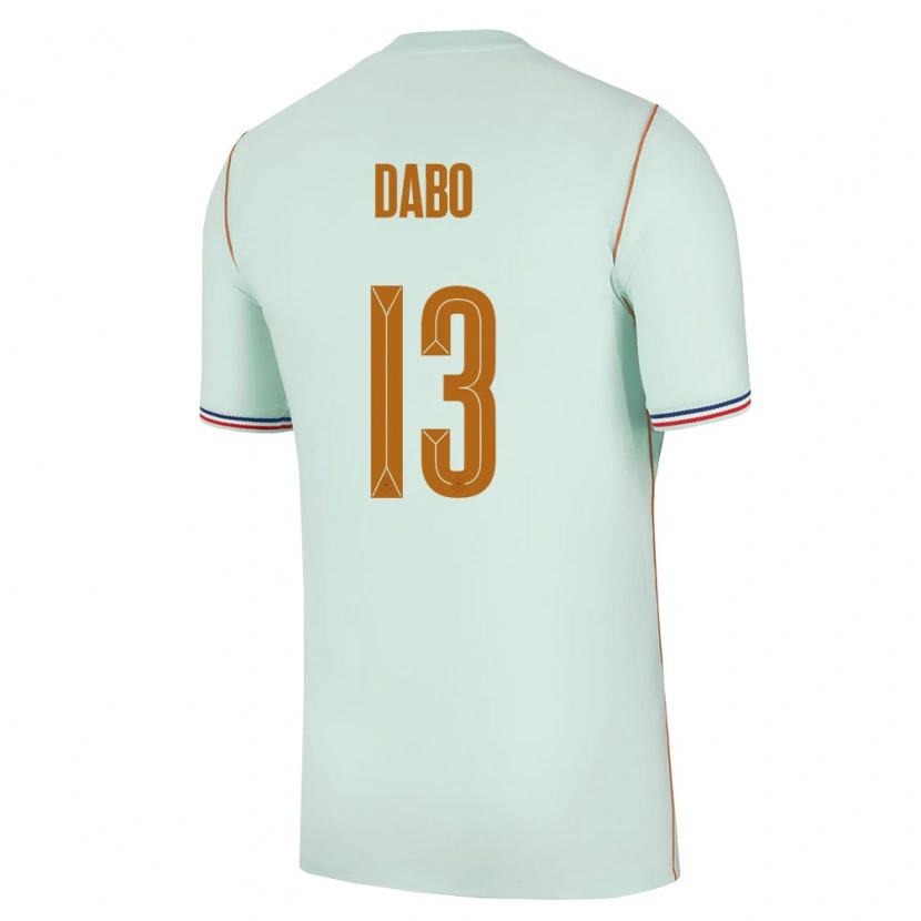 Danxen Kid France Moustapha Dabo #13 Green Gold Away Jersey 26-28 T-Shirt