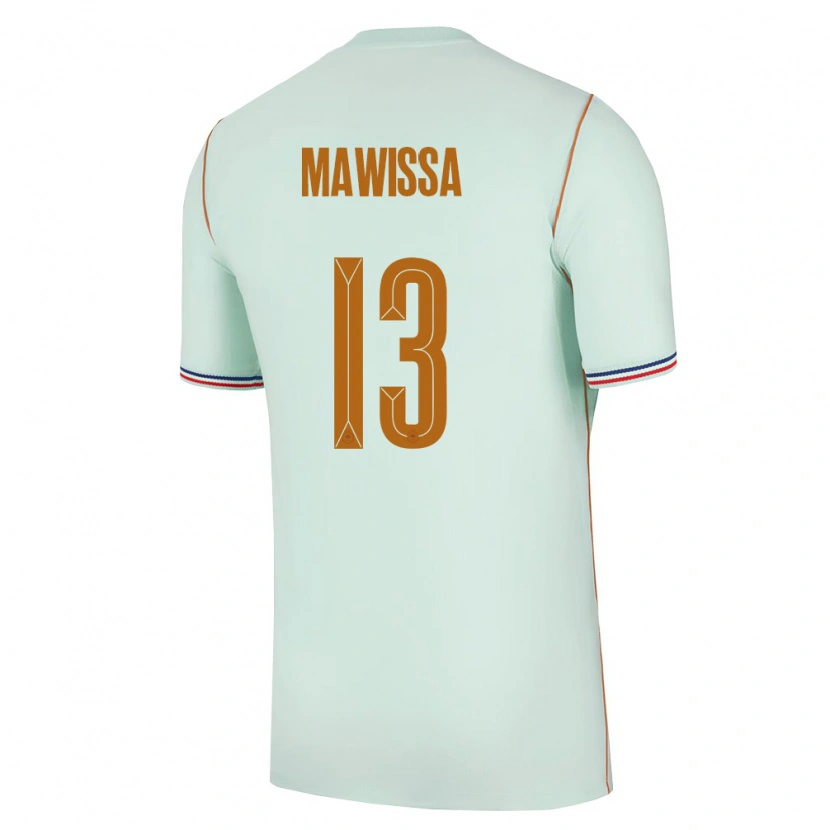 Danxen Kid France Christian Mawissa #13 Green Gold Away Jersey 26-28 T-Shirt