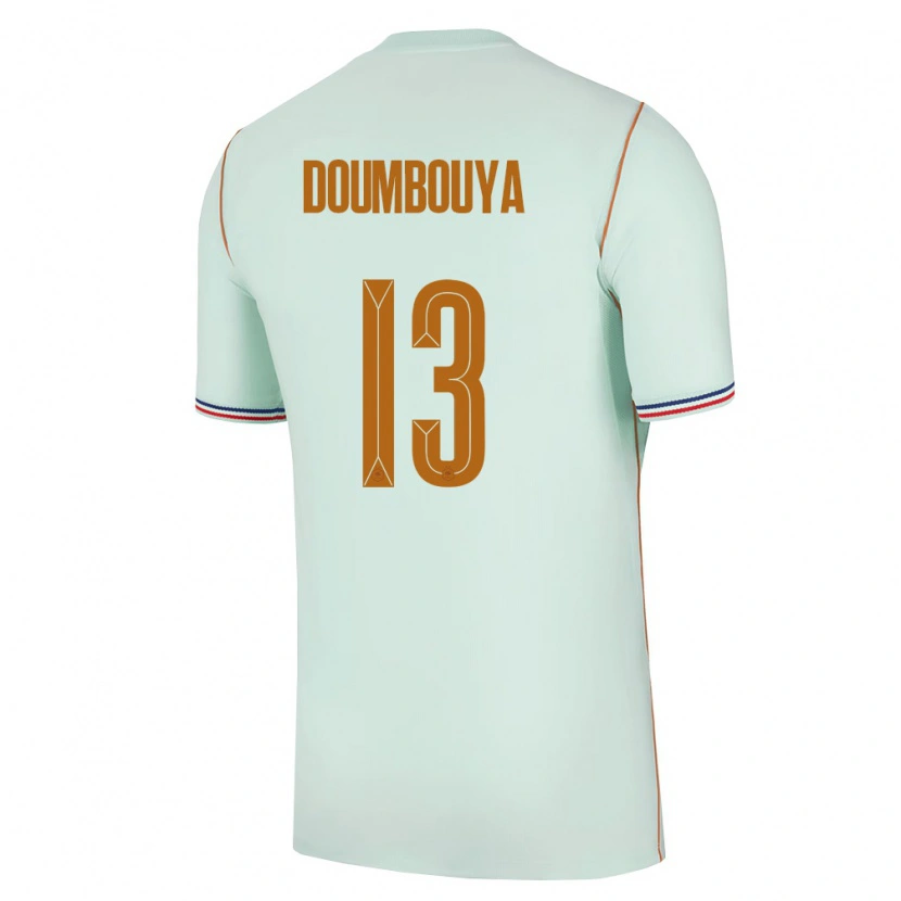 Danxen Kid France Amidou Doumbouya #13 Green Gold Away Jersey 26-28 T-Shirt