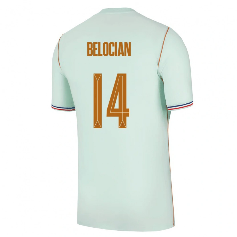 Danxen Kid France Jeanuël Belocian #14 Green Gold Away Jersey 26-28 T-Shirt