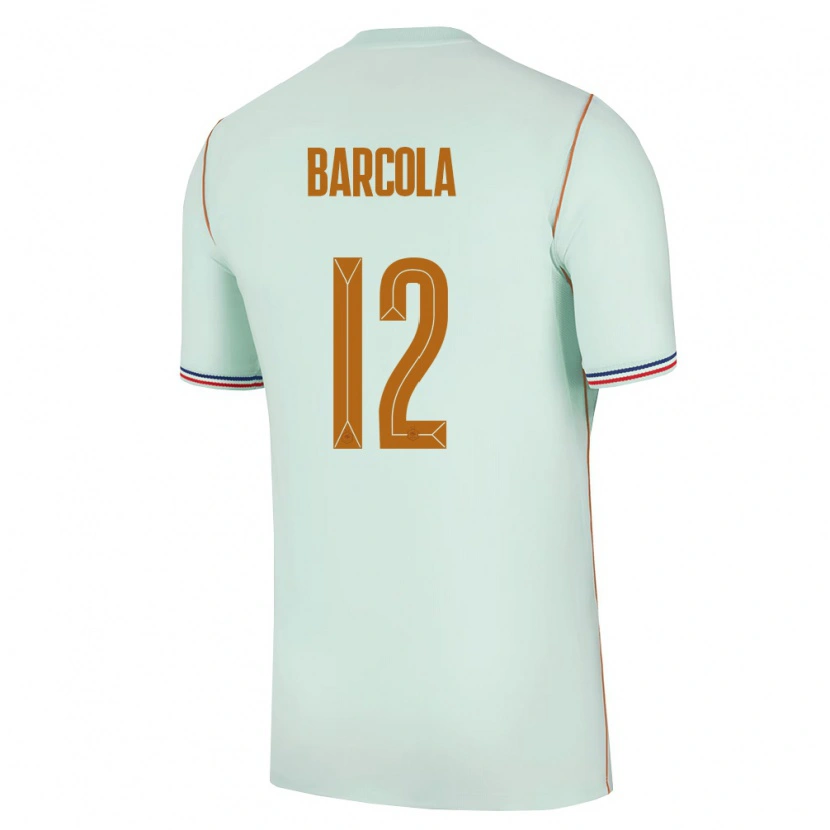 Danxen Kid France Bradley Barcola #12 Green Gold Away Jersey 26-28 T-Shirt