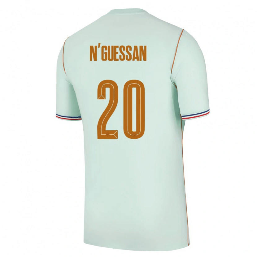 Danxen Kid France Djylian N'guessan #20 Green Gold Away Jersey 26-28 T-Shirt