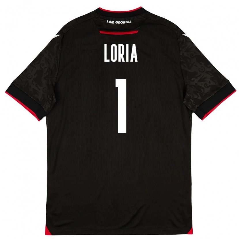 Danxen Kid Georgia Giorgi Loria #1 Black White Red Away Jersey 26-28 T-Shirt