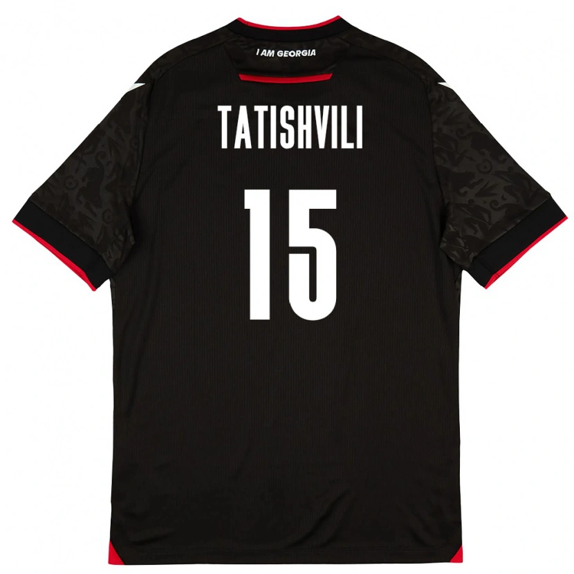 Danxen Kid Georgia Mate Tatishvili #15 Black White Red Away Jersey 26-28 T-Shirt