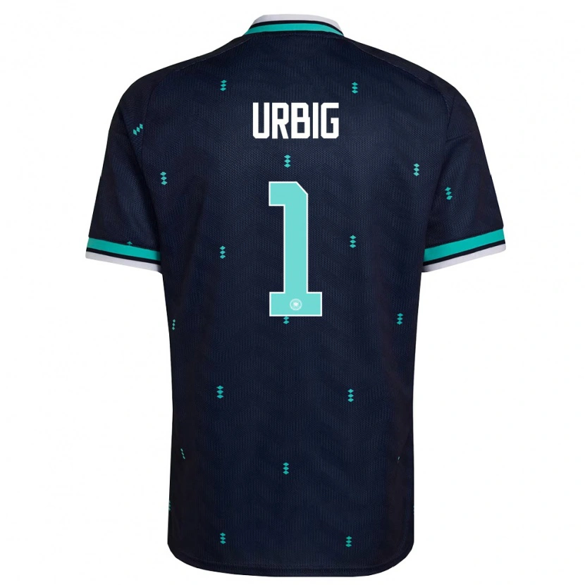 Danxen Kid Germany Jonas Urbig #1 Navy Sky Blue White Away Jersey 26-28 T-Shirt