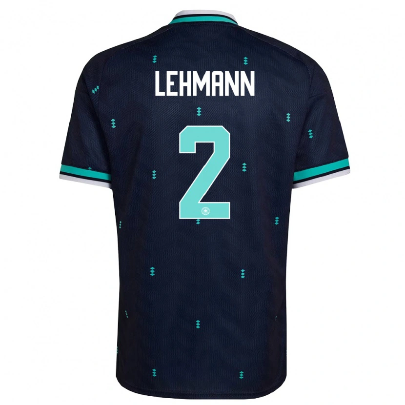 Danxen Kid Germany Paul Lehmann #2 Navy Sky Blue White Away Jersey 26-28 T-Shirt
