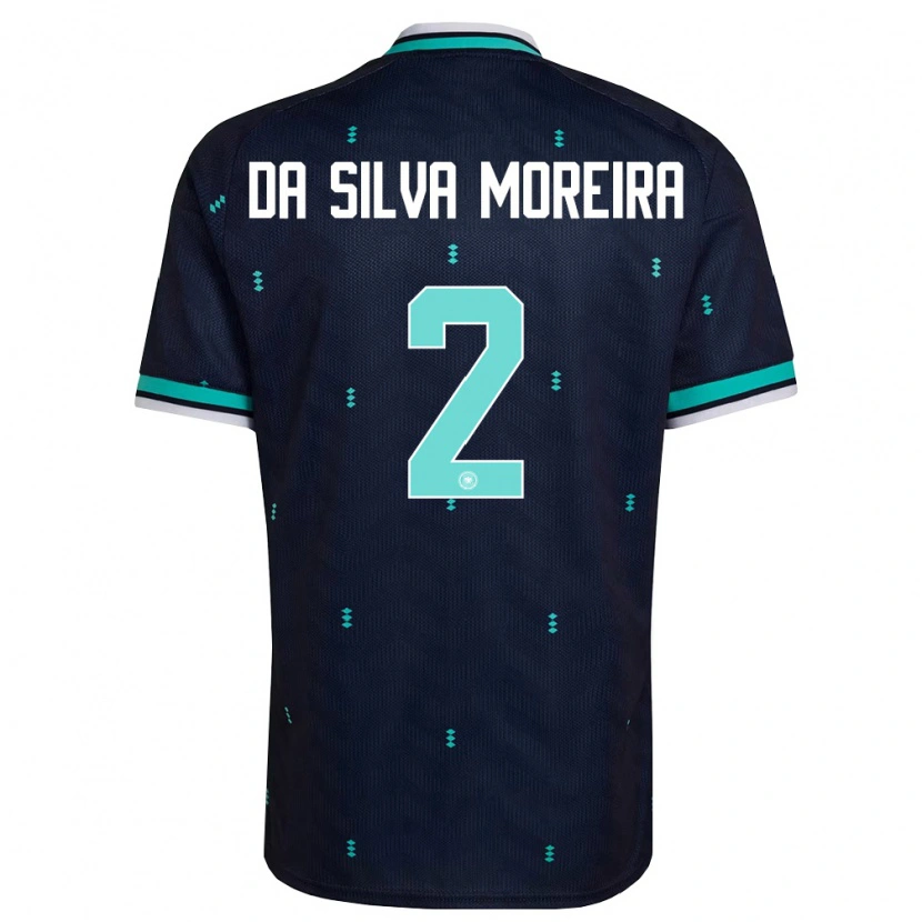 Danxen Kid Germany Eric Da Silva Moreira #2 Navy Sky Blue White Away Jersey 26-28 T-Shirt