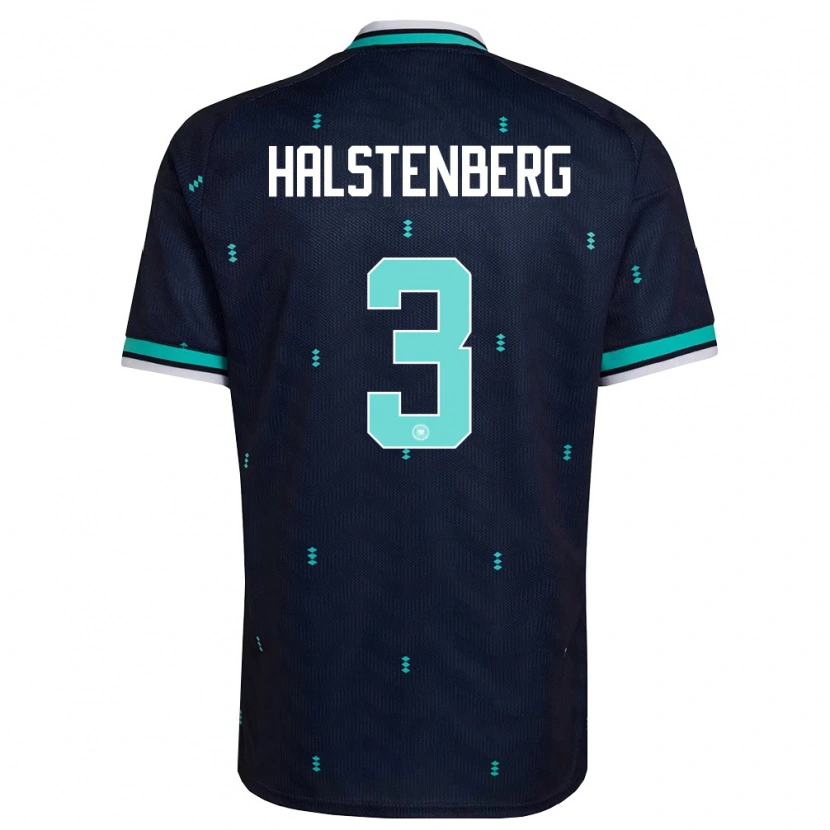 Danxen Kid Germany Marcel Halstenberg #3 Navy Sky Blue White Away Jersey 26-28 T-Shirt
