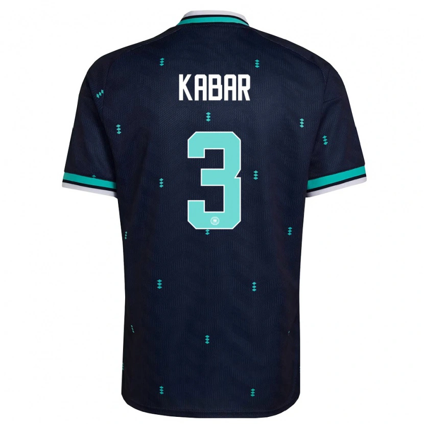 Danxen Kid Germany Almugera Kabar #3 Navy Sky Blue White Away Jersey 26-28 T-Shirt