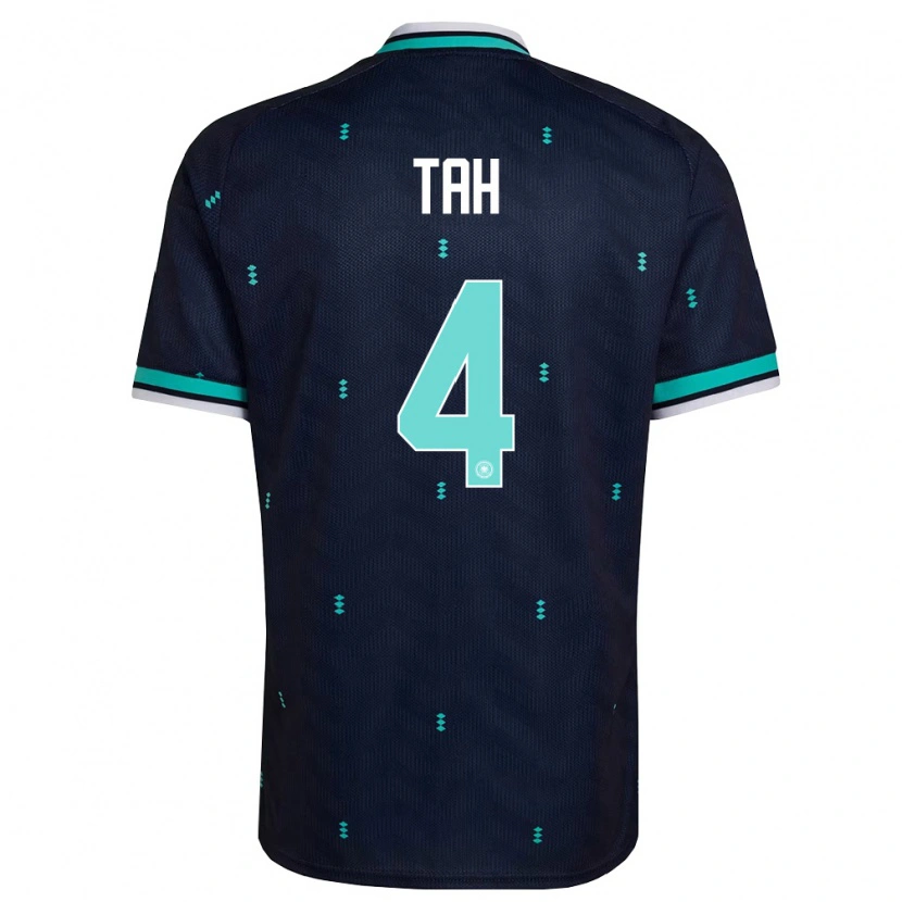 Danxen Kid Germany Jonathan Tah #4 Navy Sky Blue White Away Jersey 26-28 T-Shirt