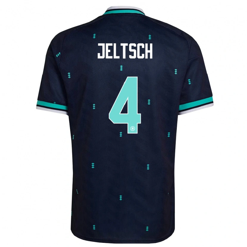 Danxen Kid Germany Finn Jeltsch #4 Navy Sky Blue White Away Jersey 26-28 T-Shirt