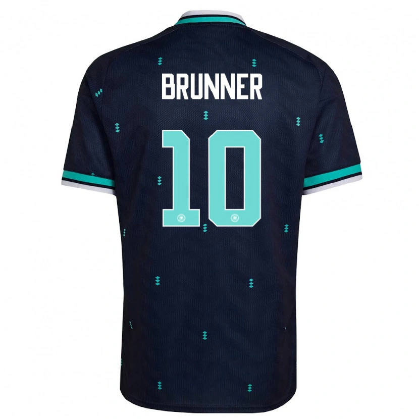 Danxen Kid Germany Paris Brunner #10 Navy Sky Blue White Away Jersey 26-28 T-Shirt