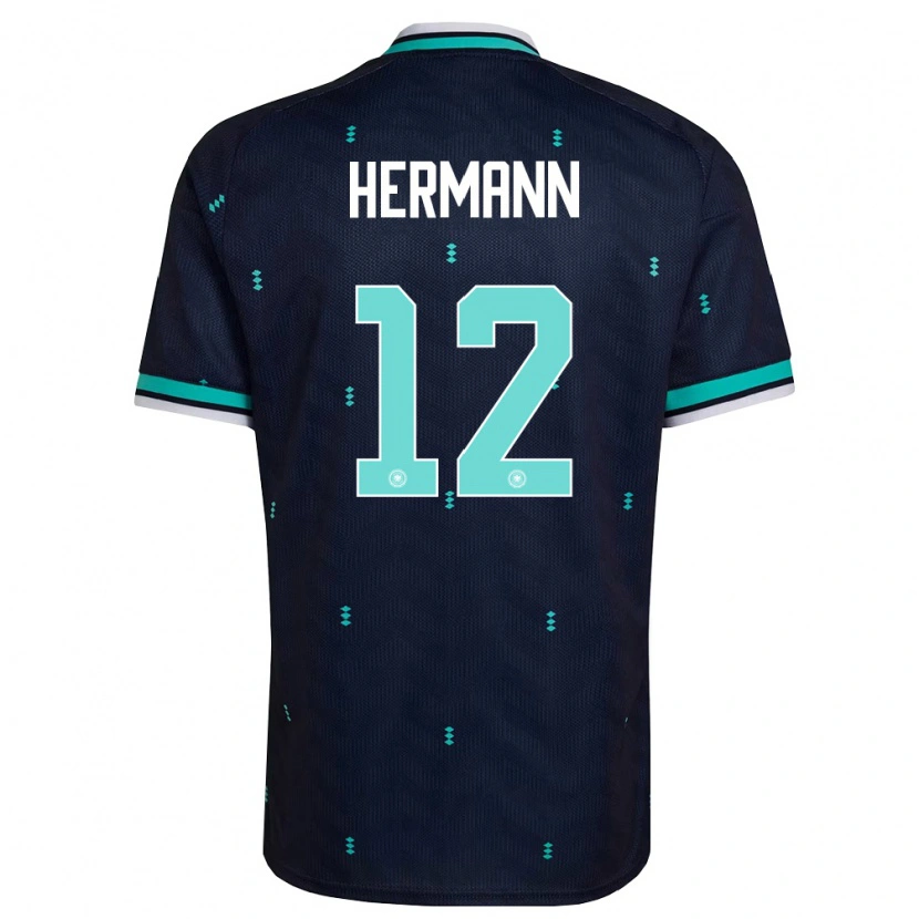 Danxen Kid Germany Hannes Hermann #12 Navy Sky Blue White Away Jersey 26-28 T-Shirt