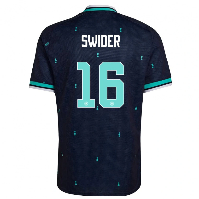 Danxen Kid Germany Niklas Swider #16 Navy Sky Blue White Away Jersey 26-28 T-Shirt