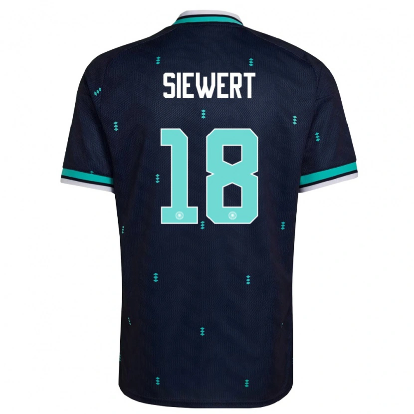 Danxen Kid Germany Joschua Siewert #18 Navy Sky Blue White Away Jersey 26-28 T-Shirt