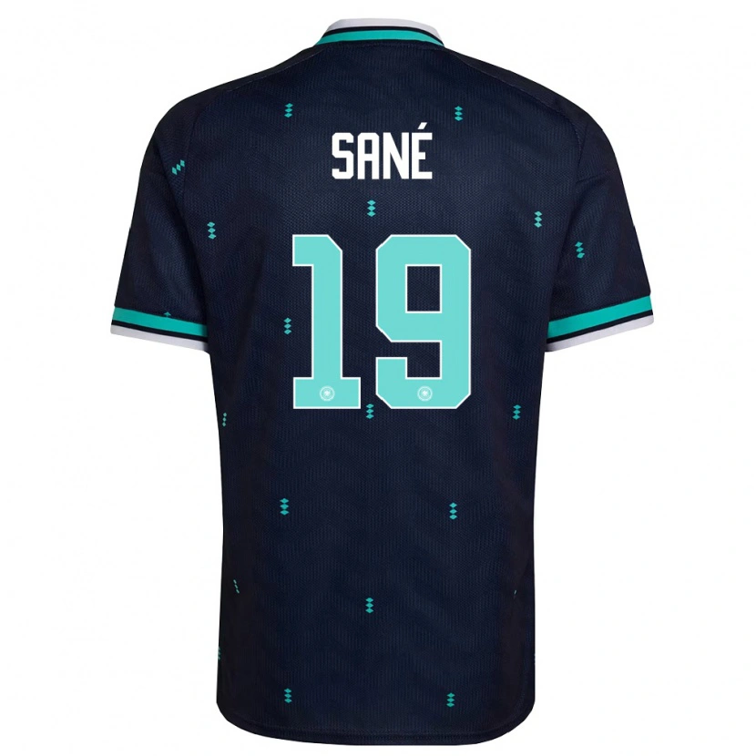 Danxen Kid Germany Leroy Sané #19 Navy Sky Blue White Away Jersey 26-28 T-Shirt