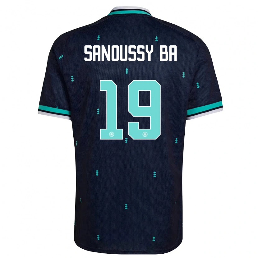 Danxen Kid Germany Sanoussy Ba #19 Navy Sky Blue White Away Jersey 26-28 T-Shirt