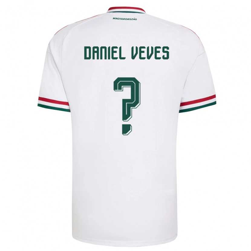 Danxen Kid Hungary Panagiotis Daniel Veves #0 White Red Green Away Jersey 26-28 T-Shirt